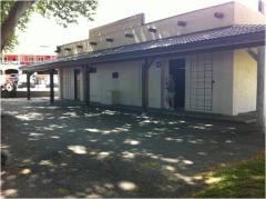 Exterior gyro washroom